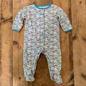 ⭐️ 3/$12 Pink and Blue Floral Little Wonders Footy Pajamas Size 6-9 Months